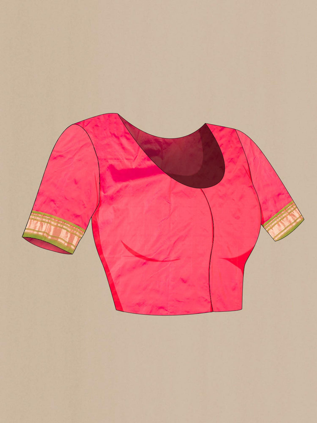 Pink Paithani Silk Saree