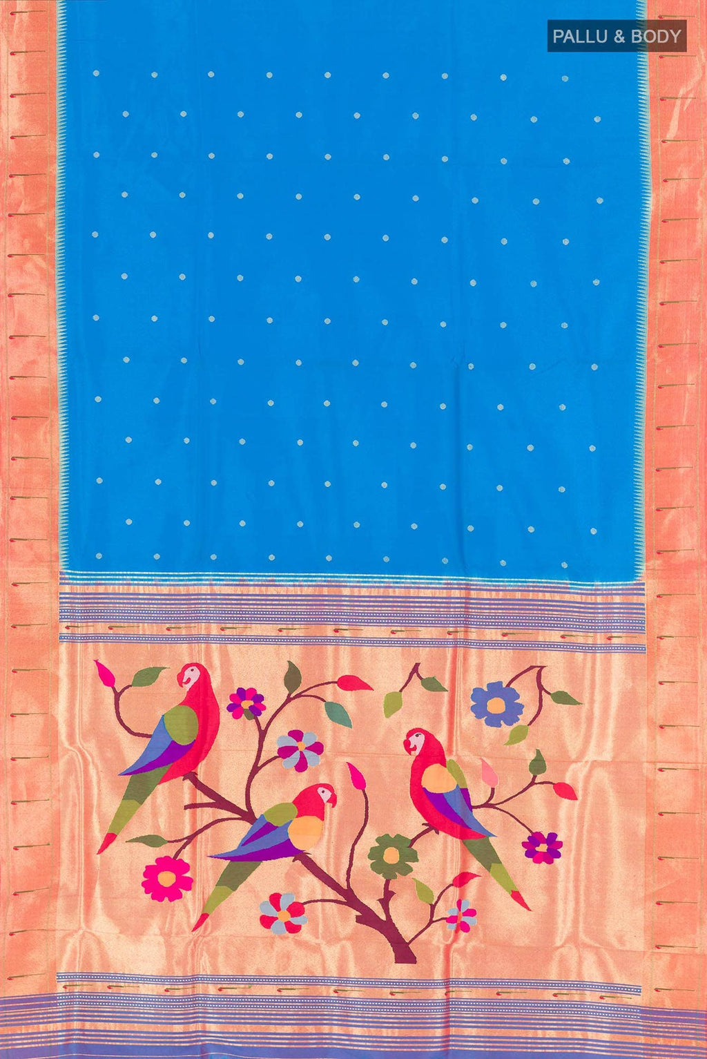 Blue Paithani Silk Saree