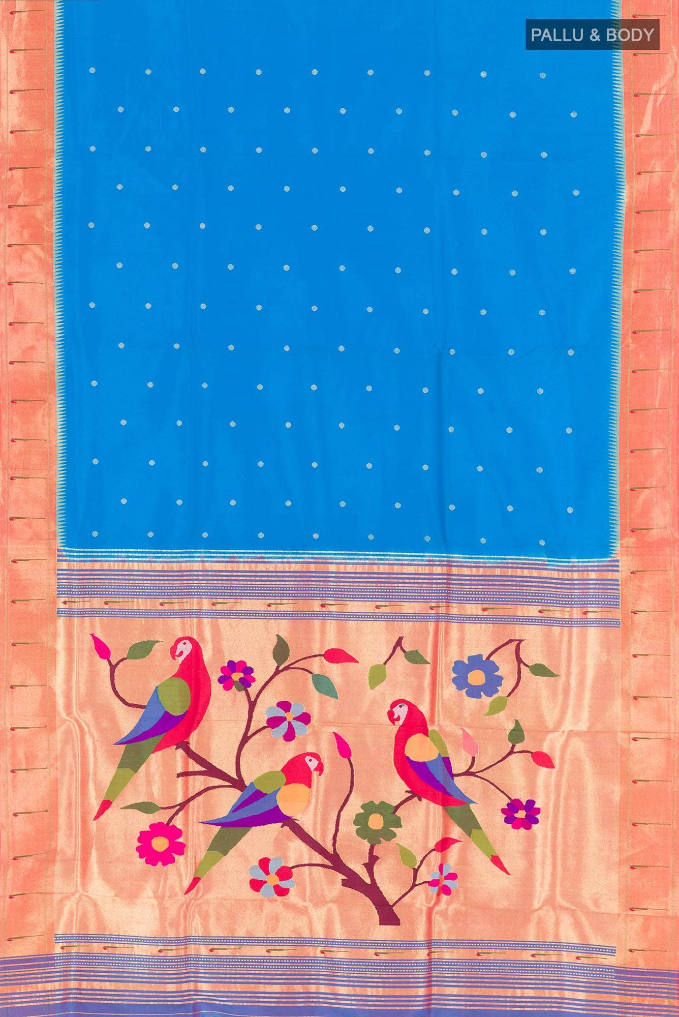 Blue Paithani Silk Saree
