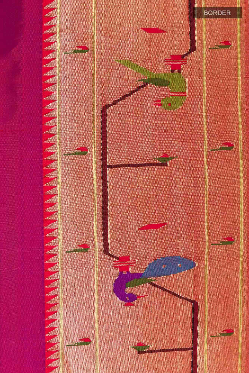 Purple Paithani Silk Saree