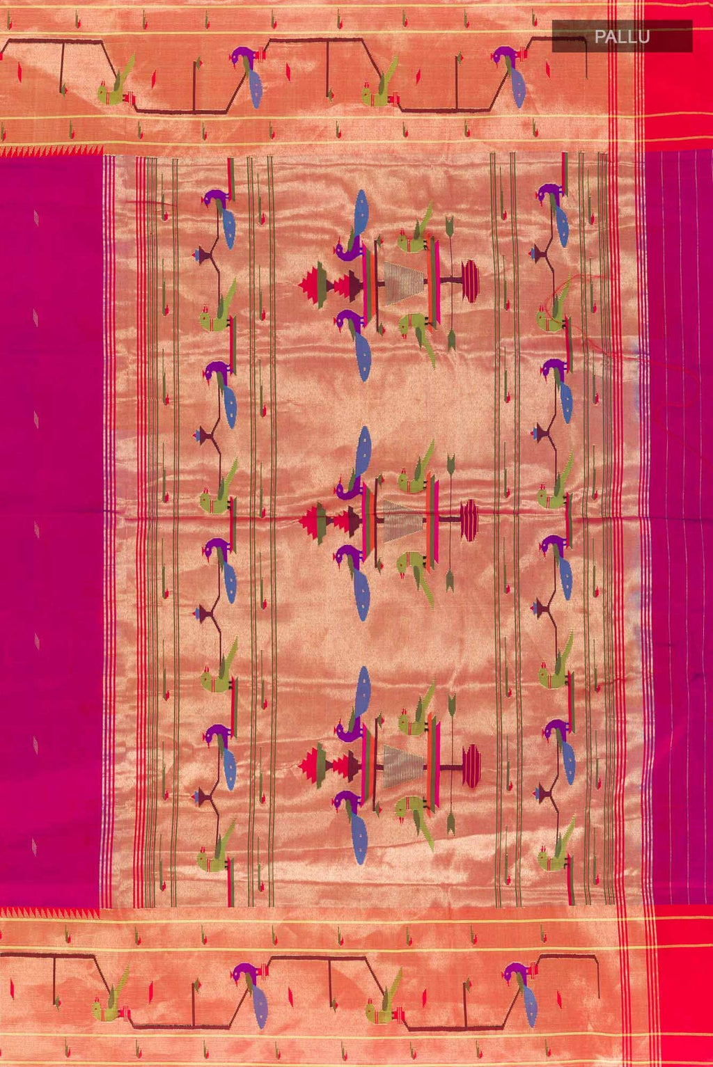 Purple Paithani Silk Saree