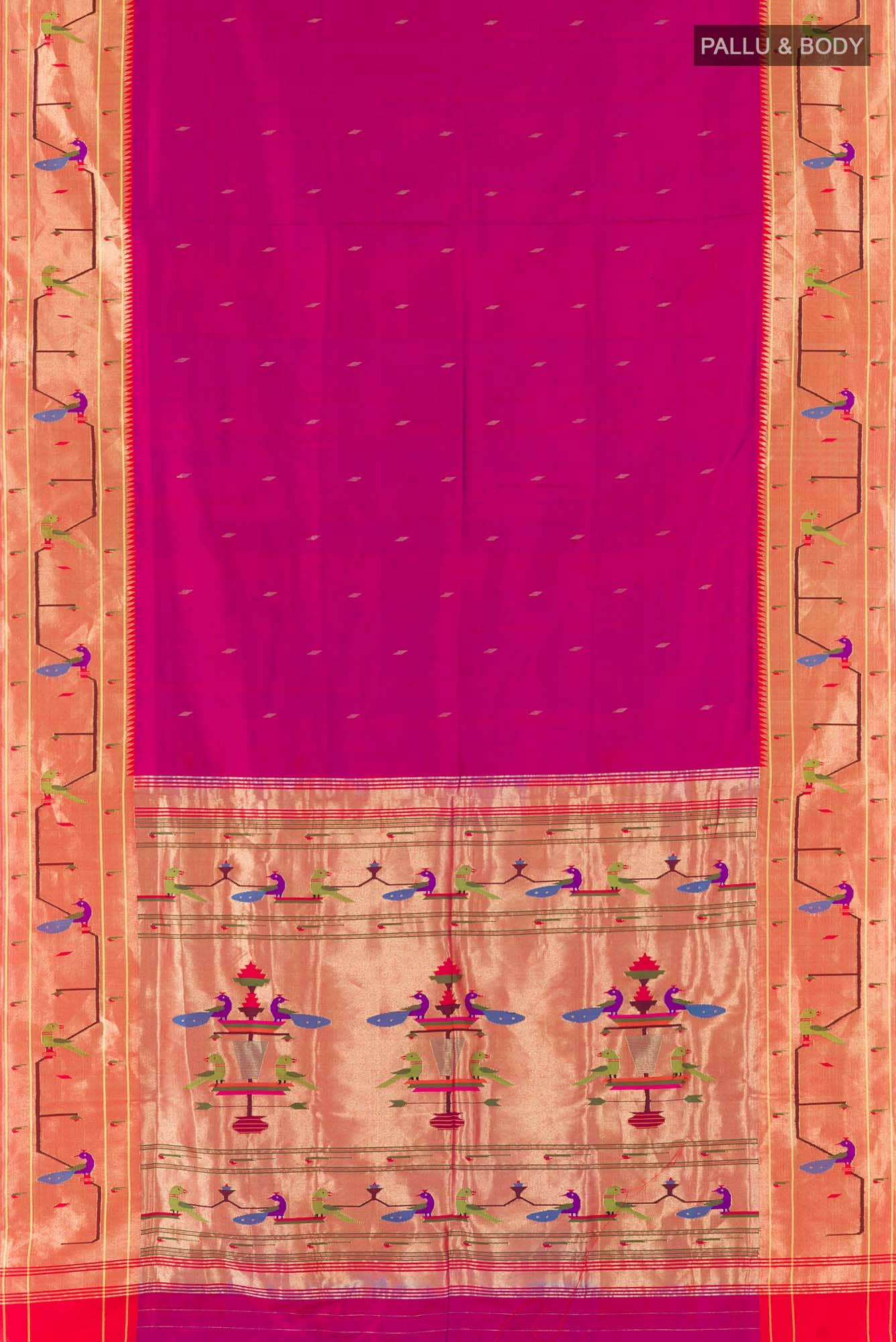 Purple Paithani Silk Saree