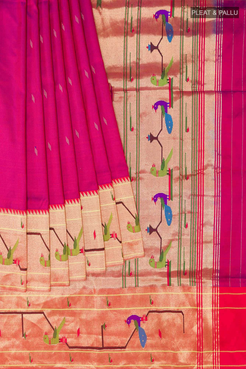 Purple Paithani Silk Saree