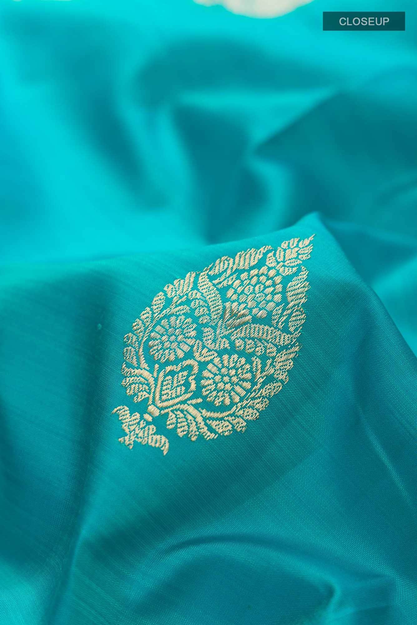Blue Kanchipuram Silk Saree