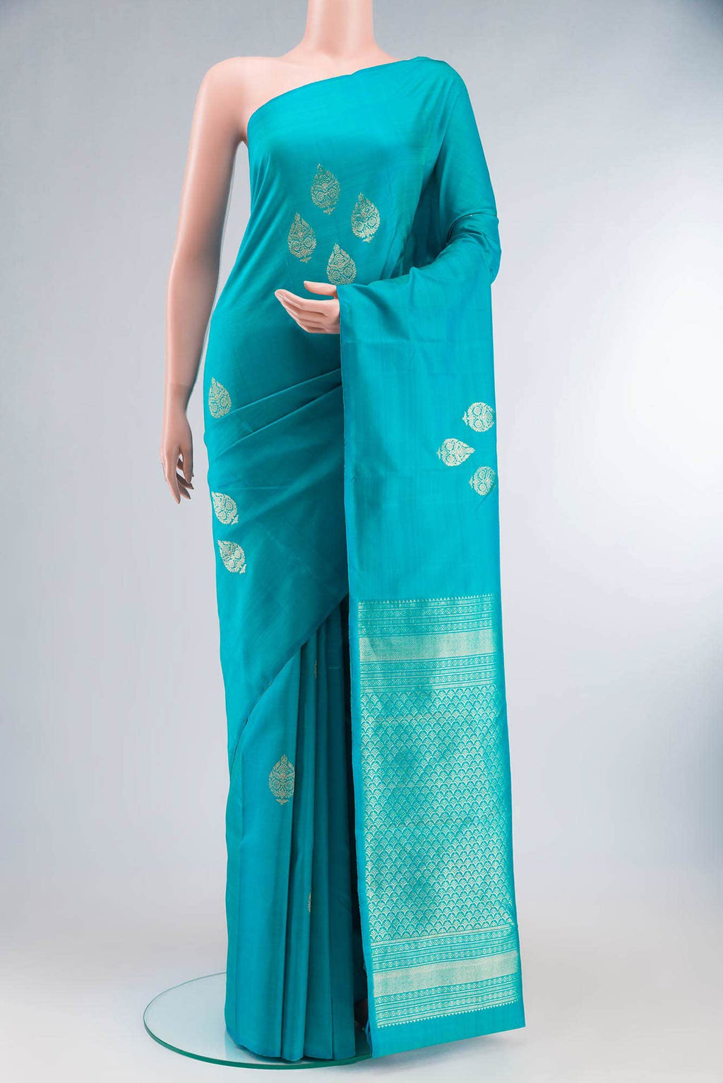 Blue Kanchipuram Silk Saree