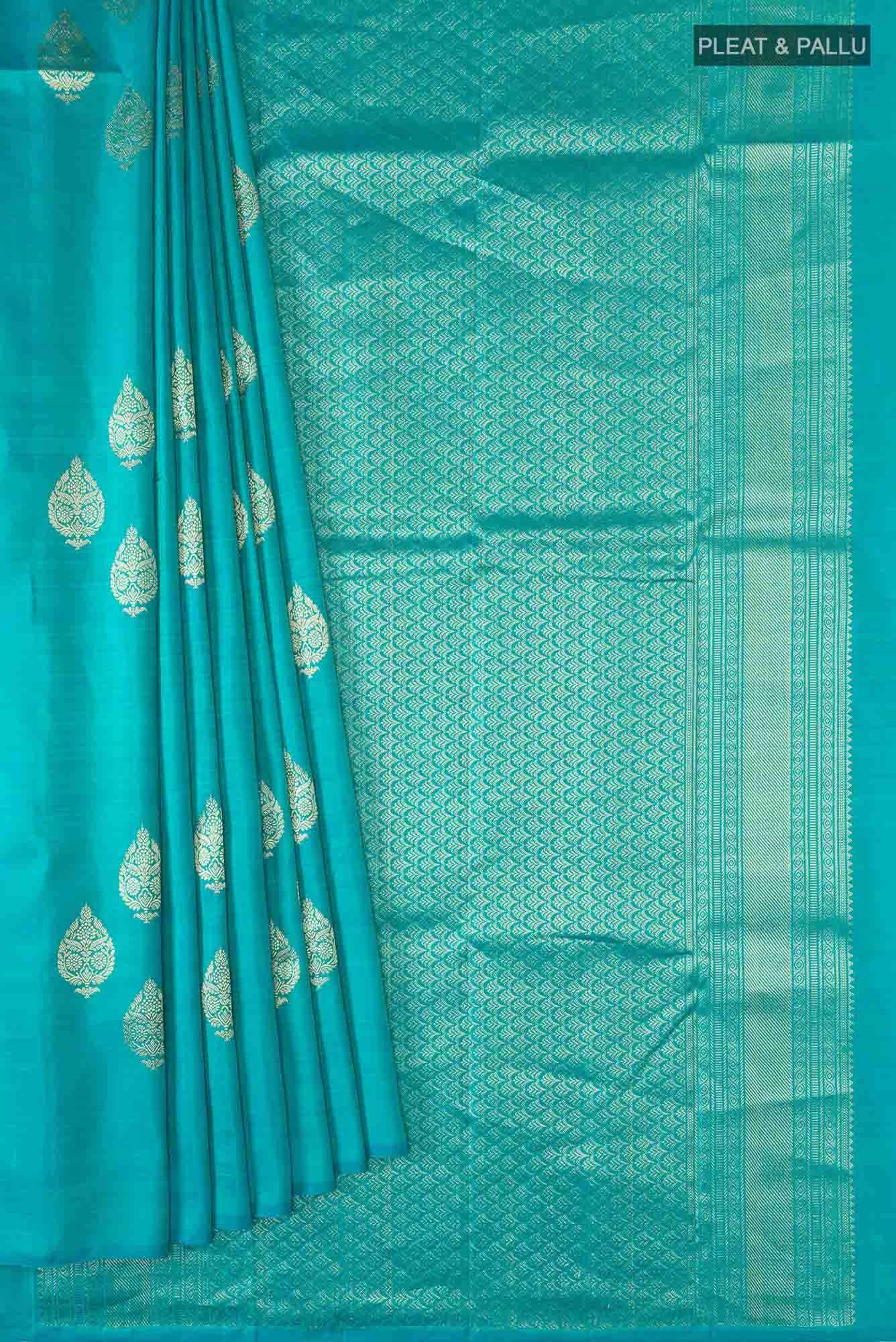 Blue Kanchipuram Silk Saree