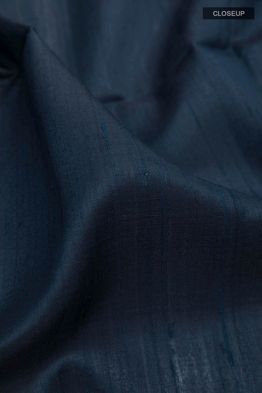 Dark Blue Raw Silk Saree