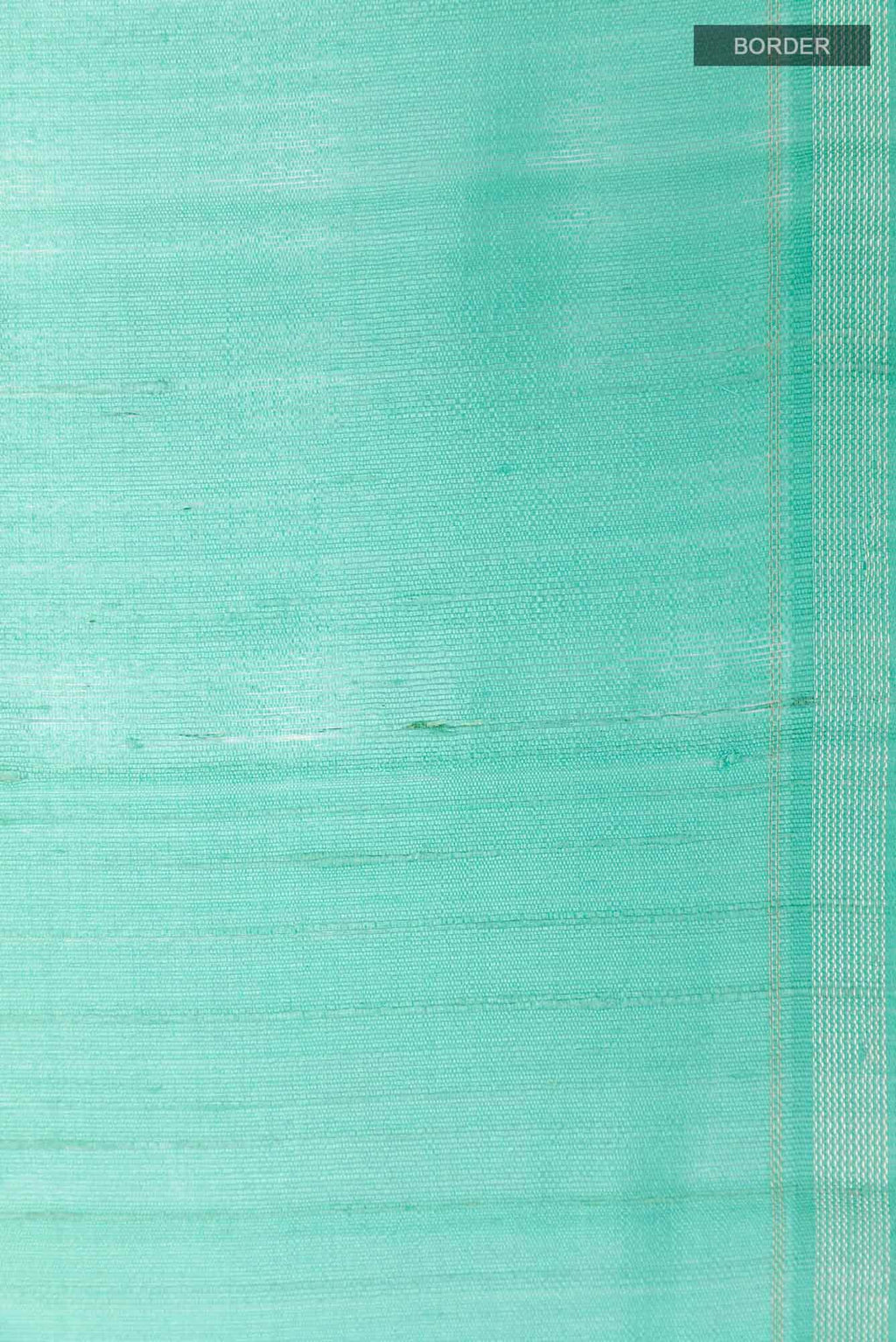 Sea Green Raw Silk Saree