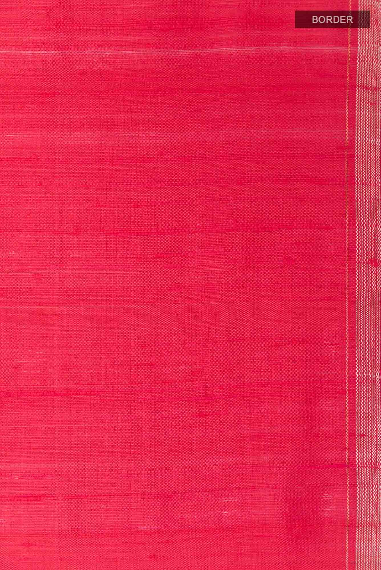Red Raw Silk Saree