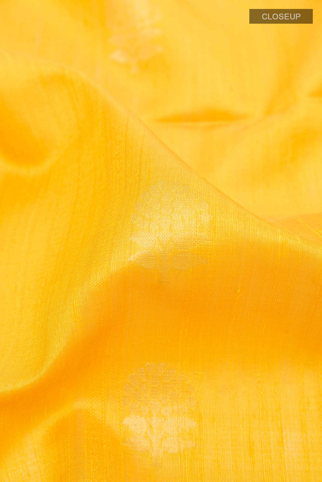 Yellow Raw Silk Saree