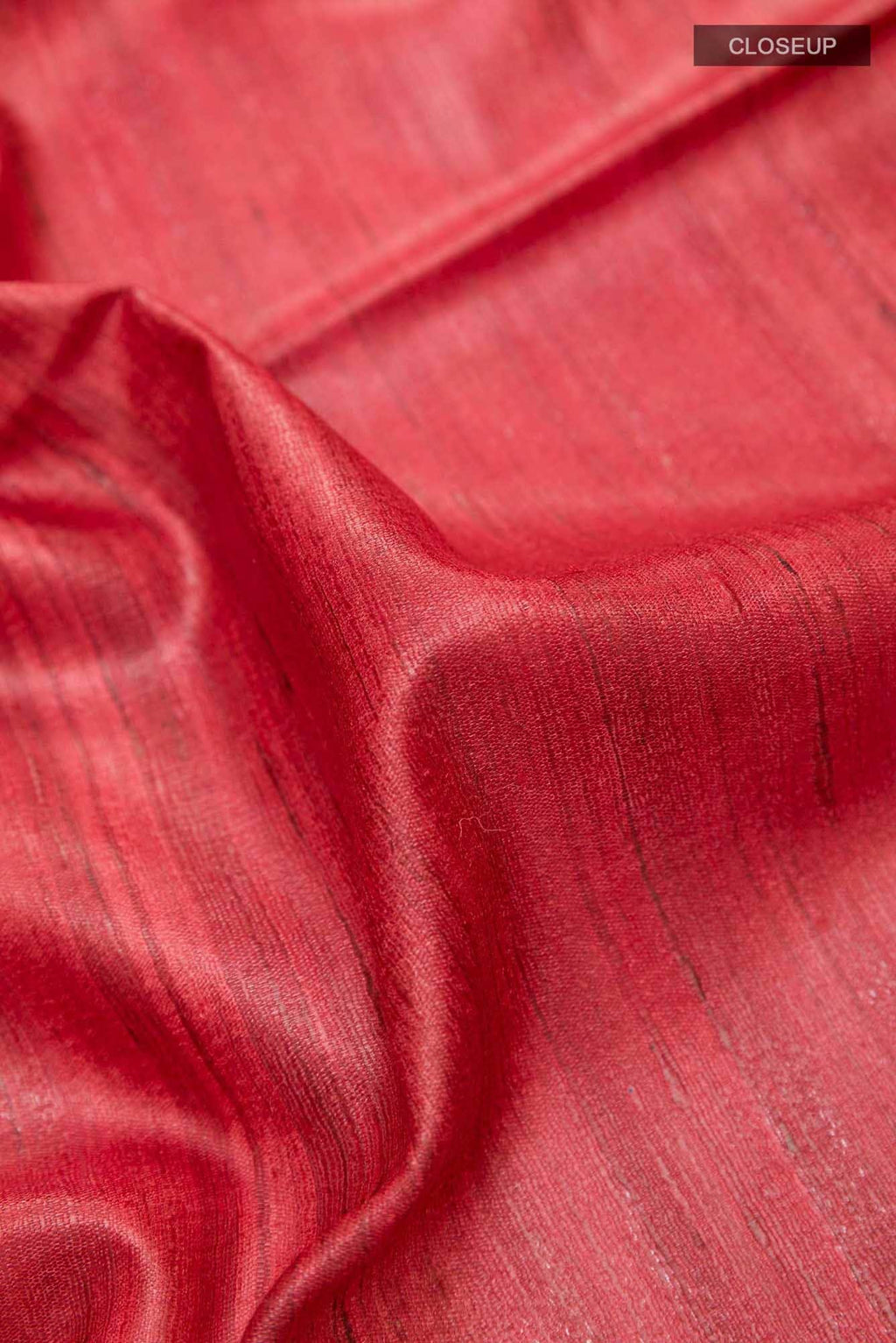 Red Tussar Saree