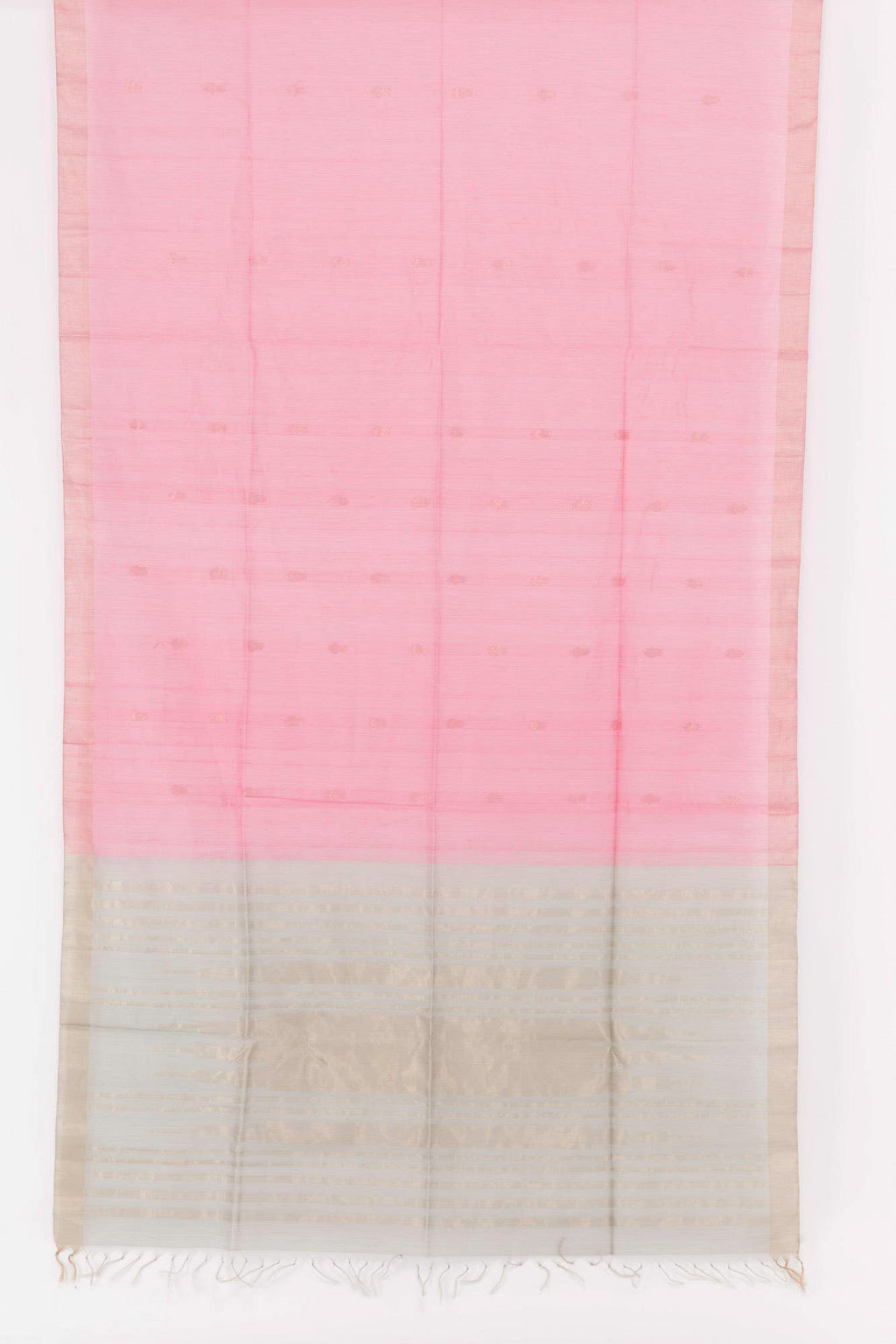 Pink Blended Maheshwari Silk Cotton Saree