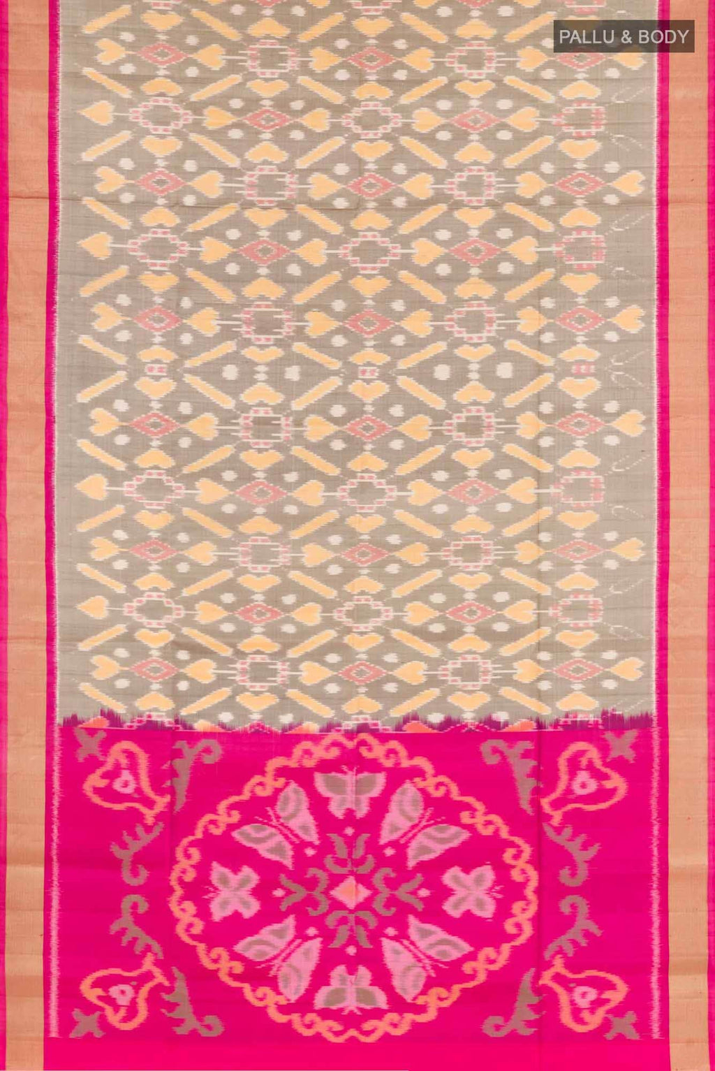 Grey Soft Silk Saree