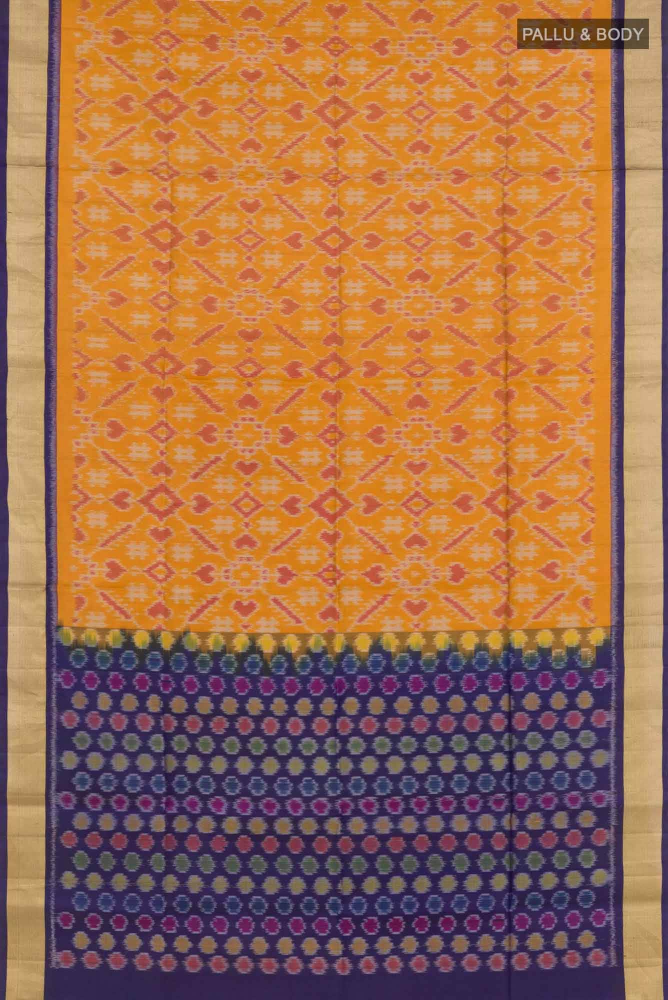 Mustard Soft Silk Saree
