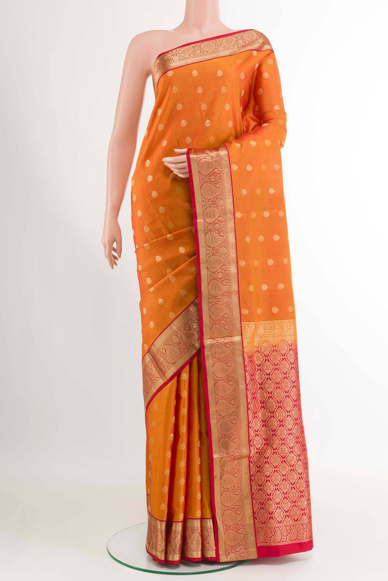 Mustard Soft Silk Saree