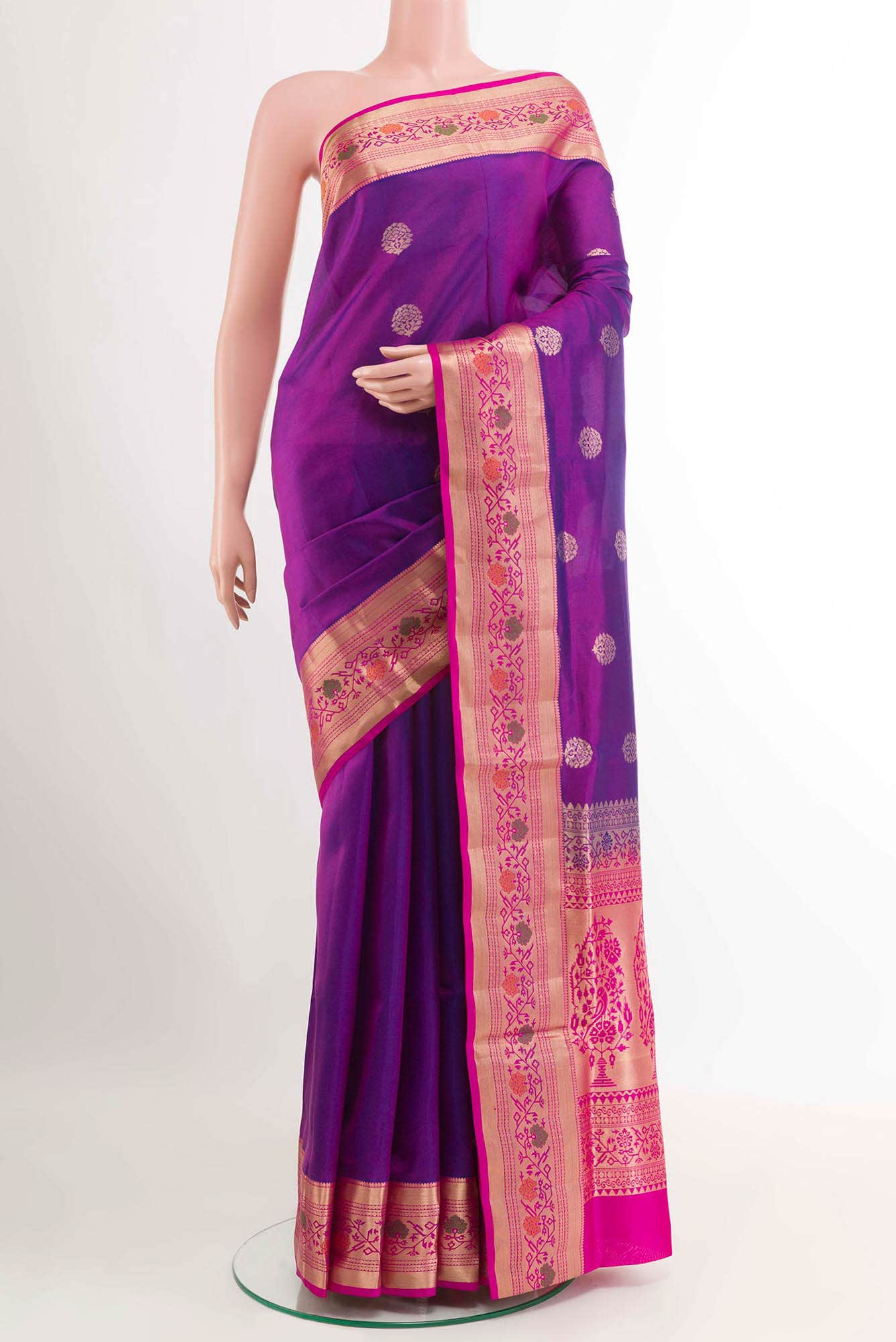Purple Soft Silk Saree