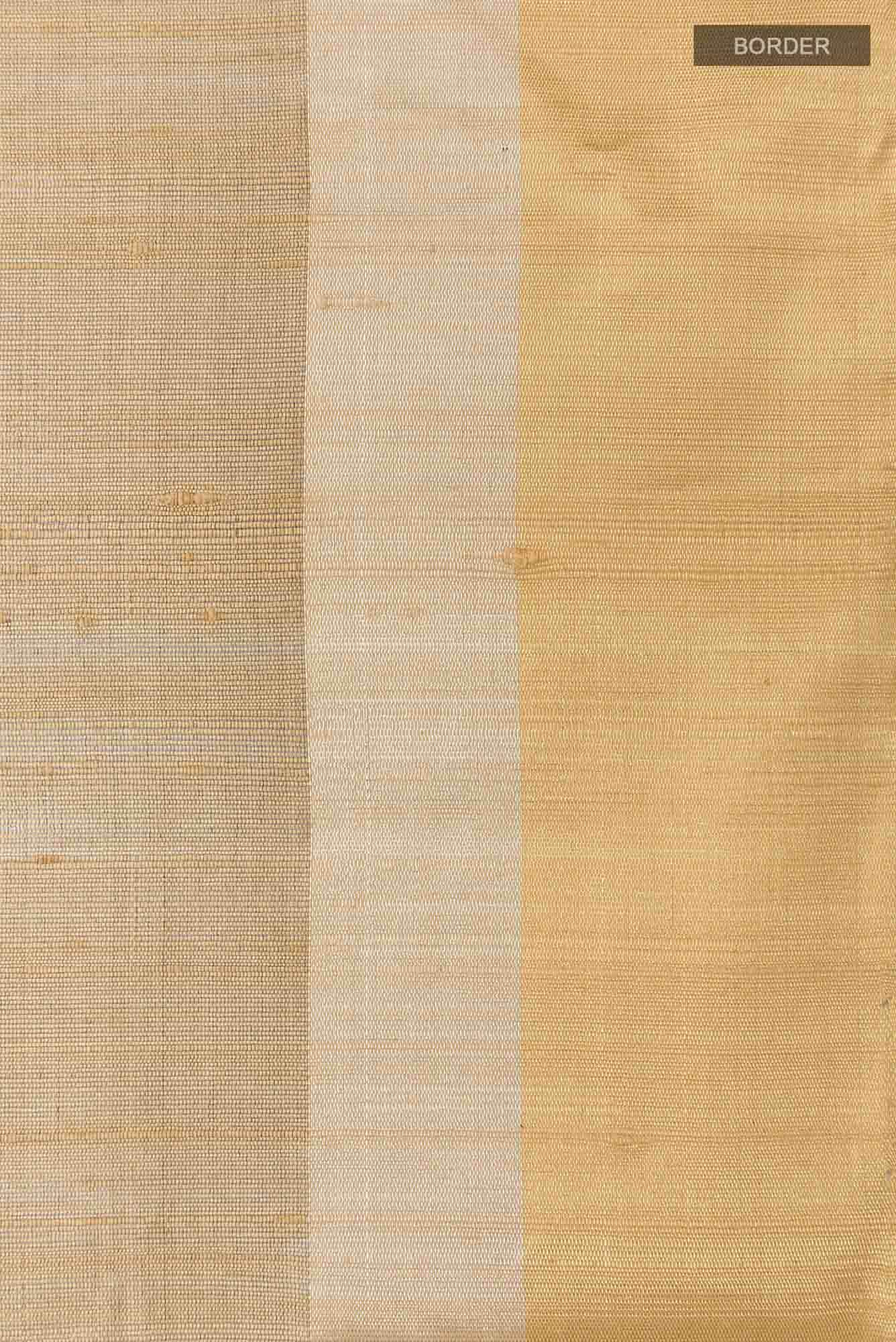 Beige Raw Silk Saree
