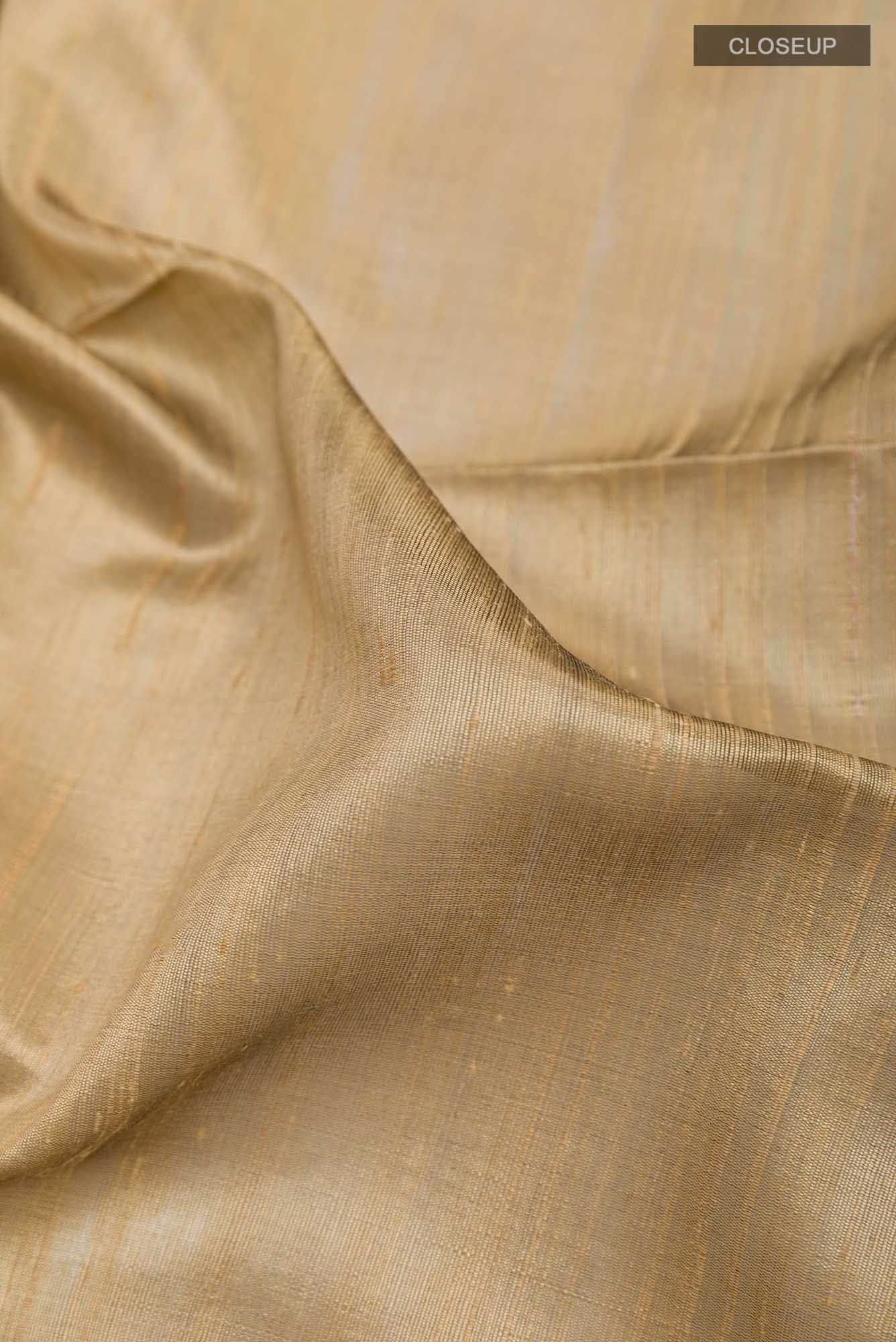 Beige Raw Silk Saree