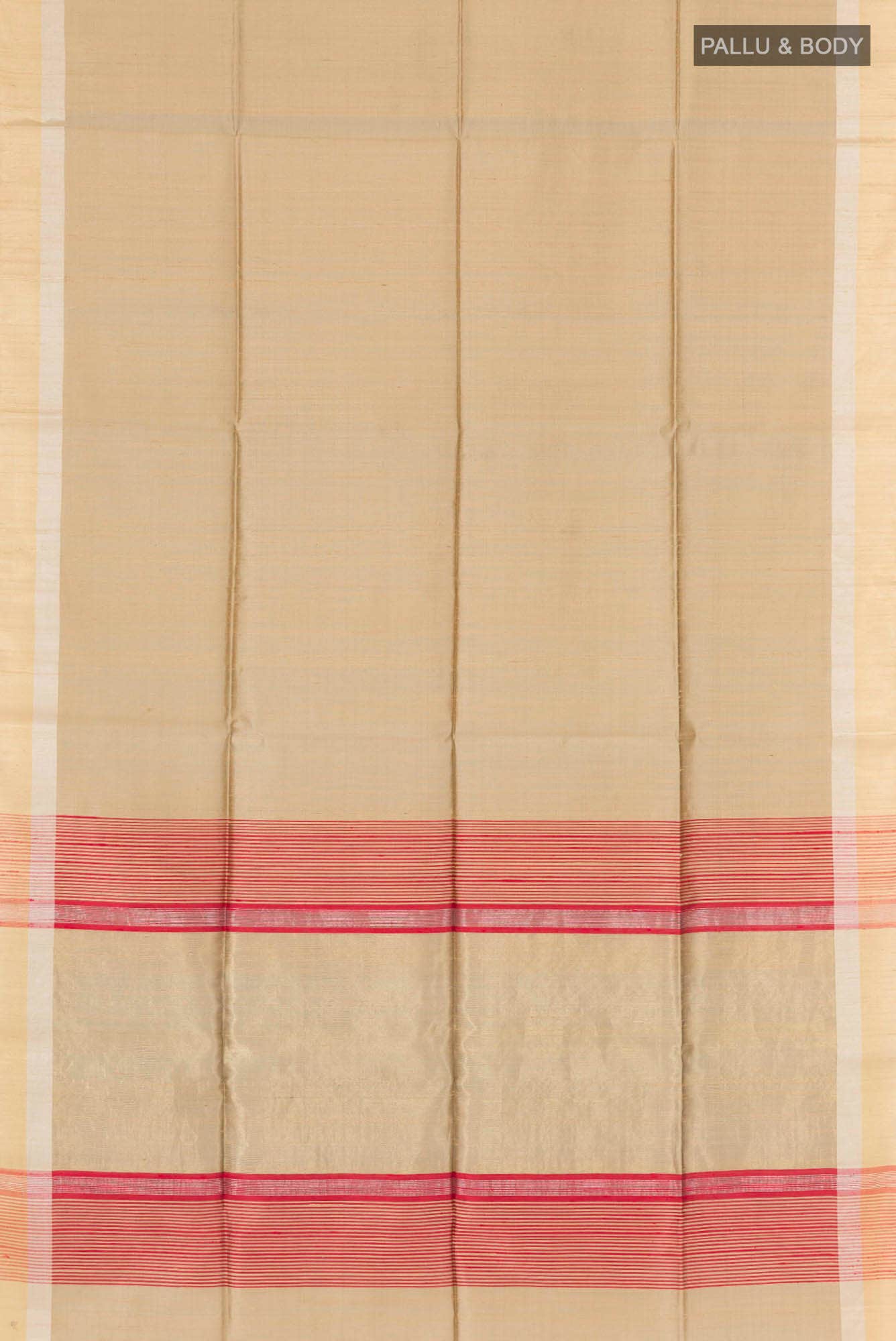 Beige Raw Silk Saree