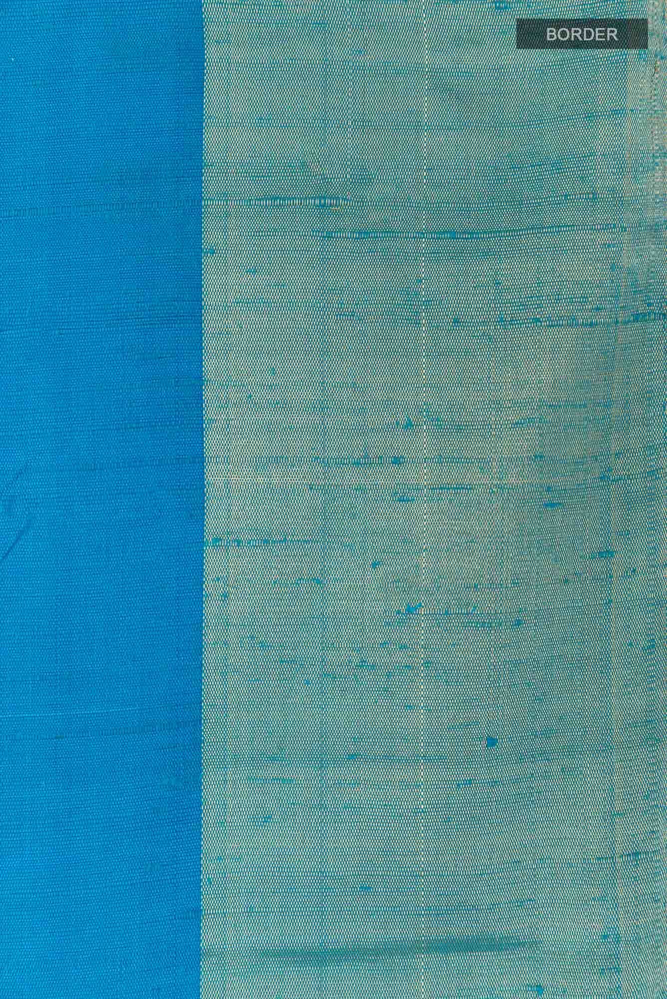 Blue Raw Silk Saree