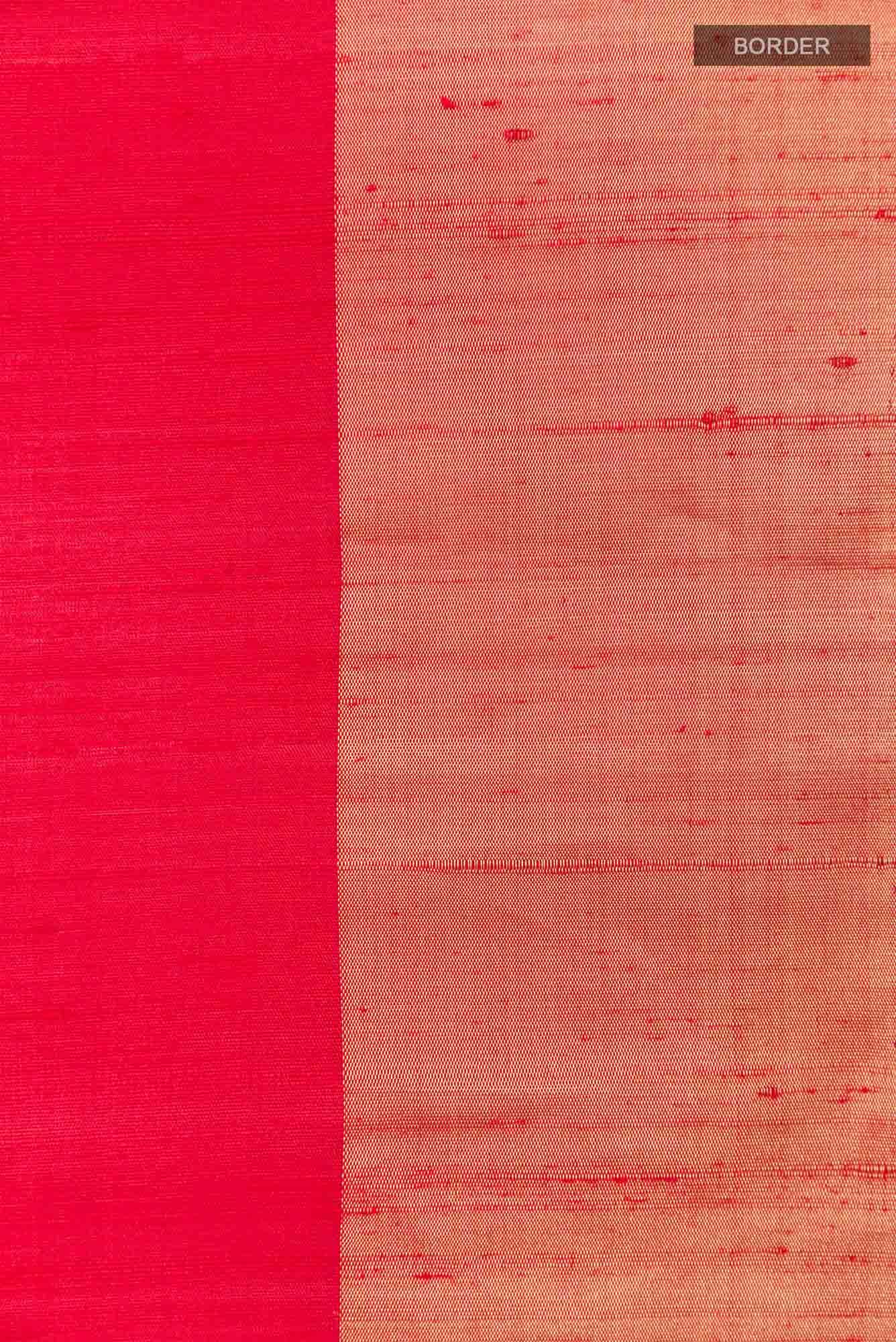 Red Raw Silk Saree