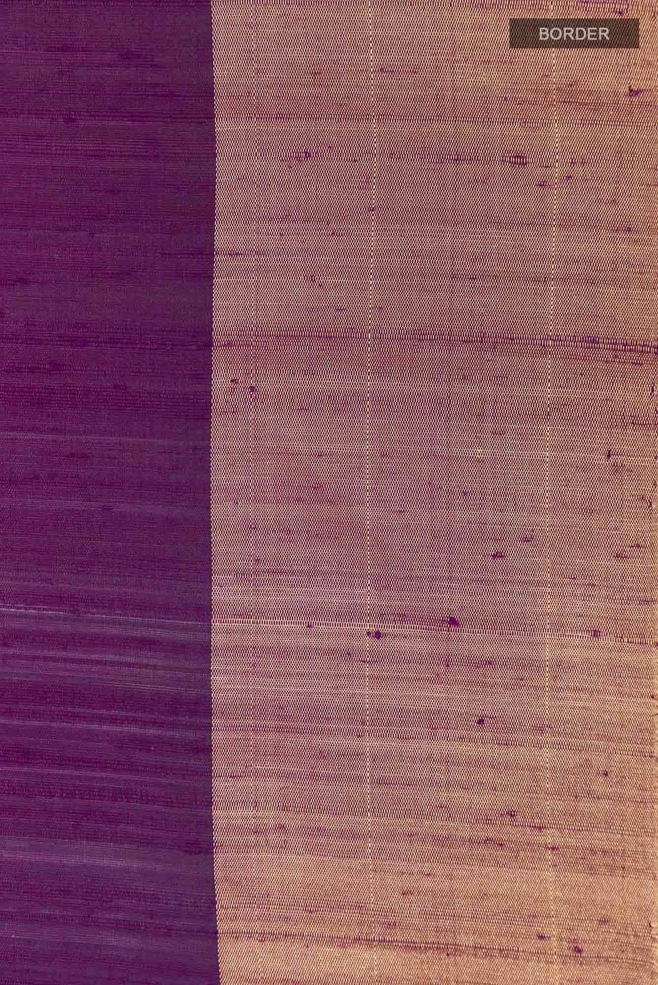 Violet Raw Silk Saree