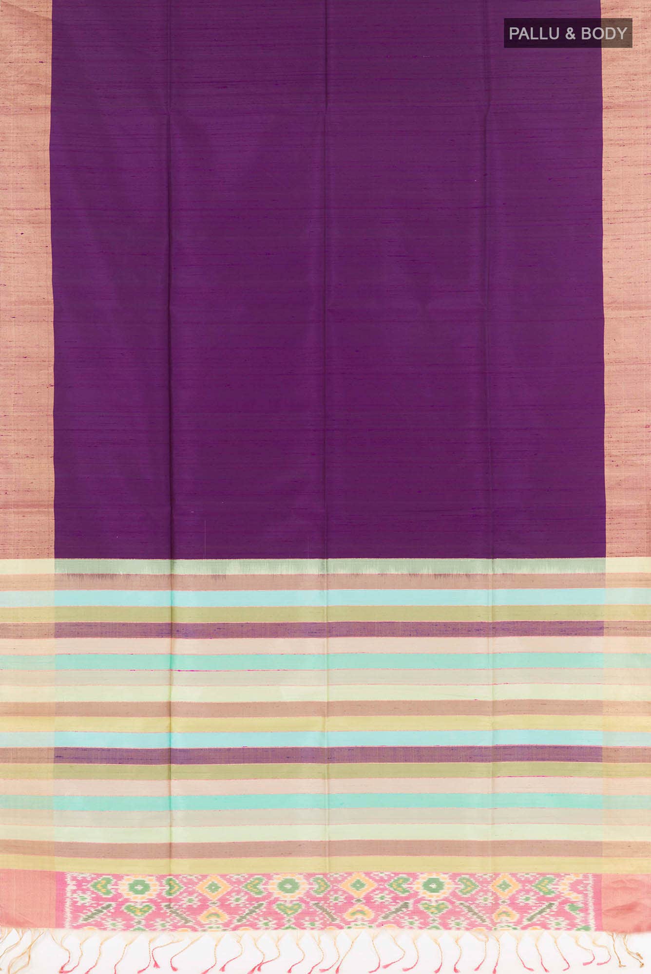 Violet Raw Silk Saree