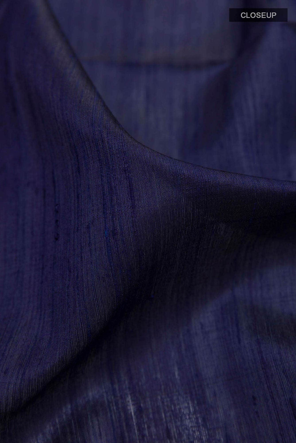 Dark Blue Raw Silk Saree