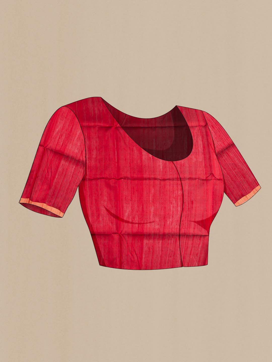 Navy Blue Raw Silk Saree