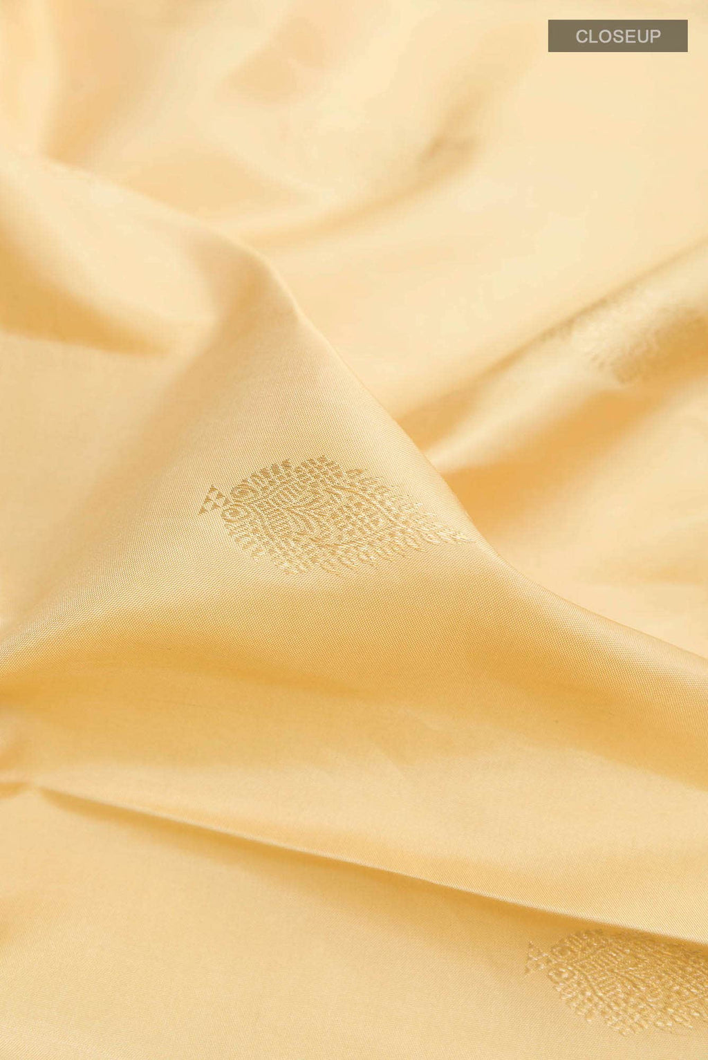 Beige Kanchipuram Silk Saree