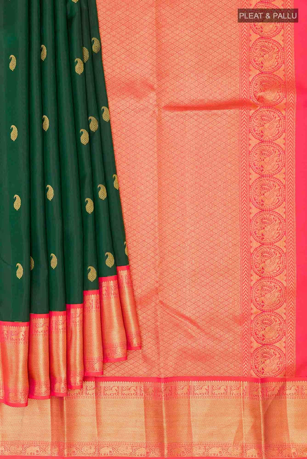 Green Kanchipuram Saree