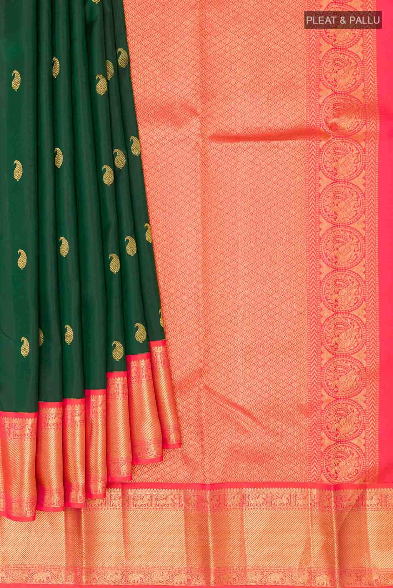 Green Kanchipuram Saree