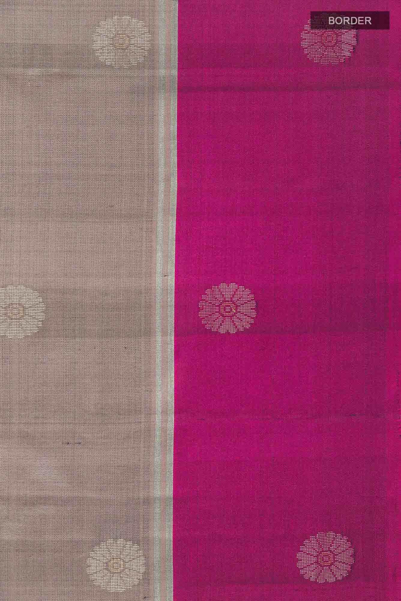 Grey Soft Silk Saree