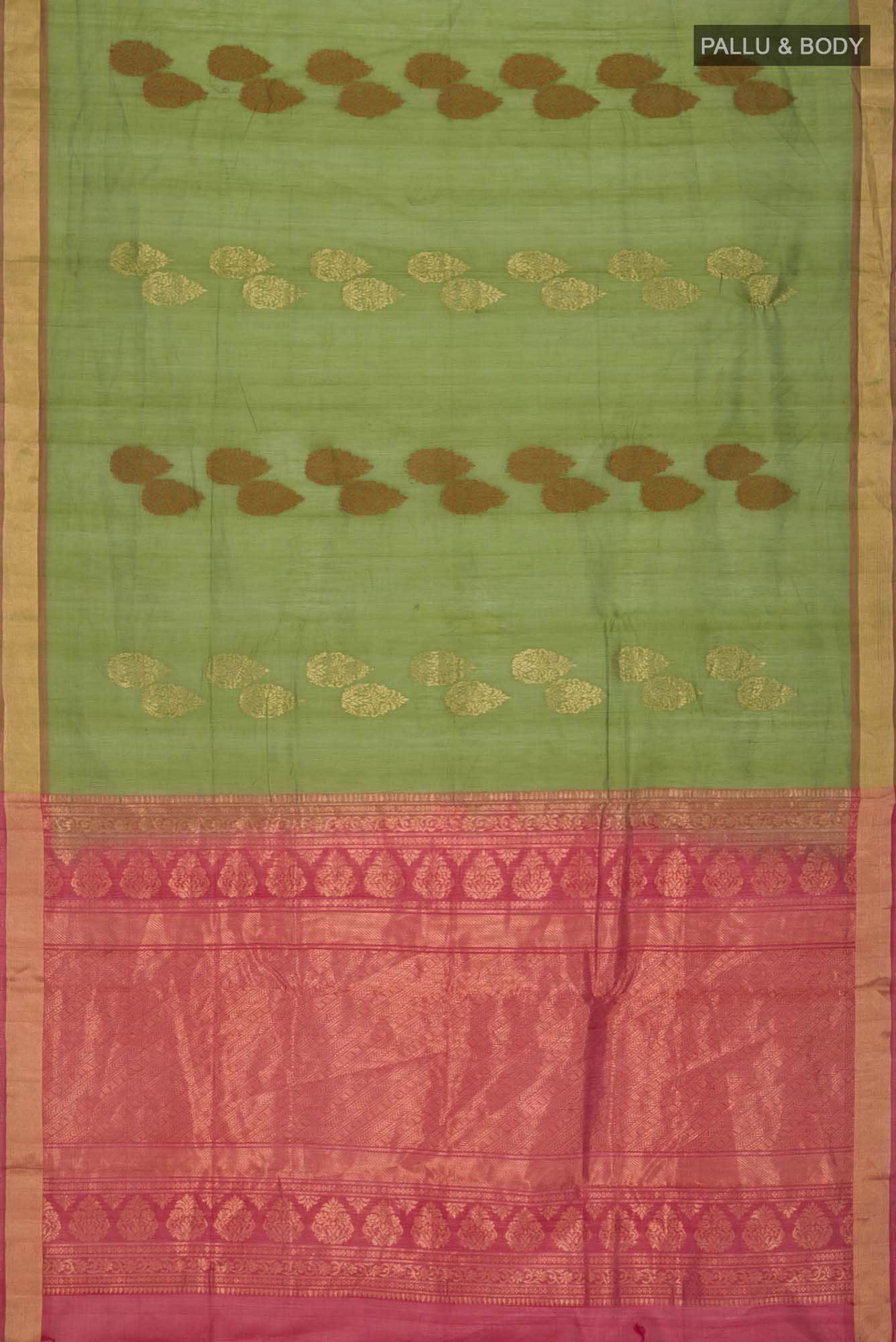 Green Silk Cotton Saree