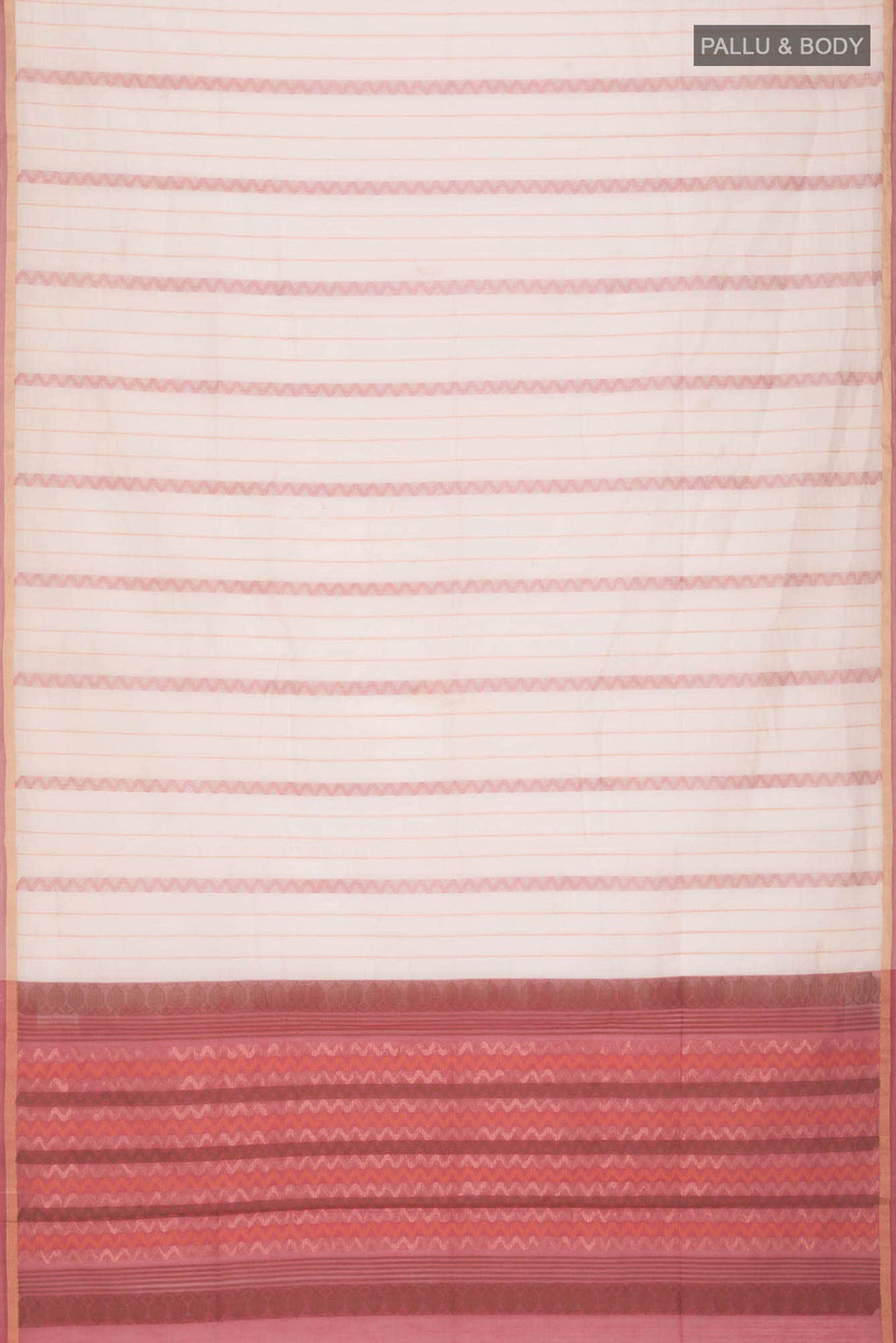 Cream Silk Cotton Saree