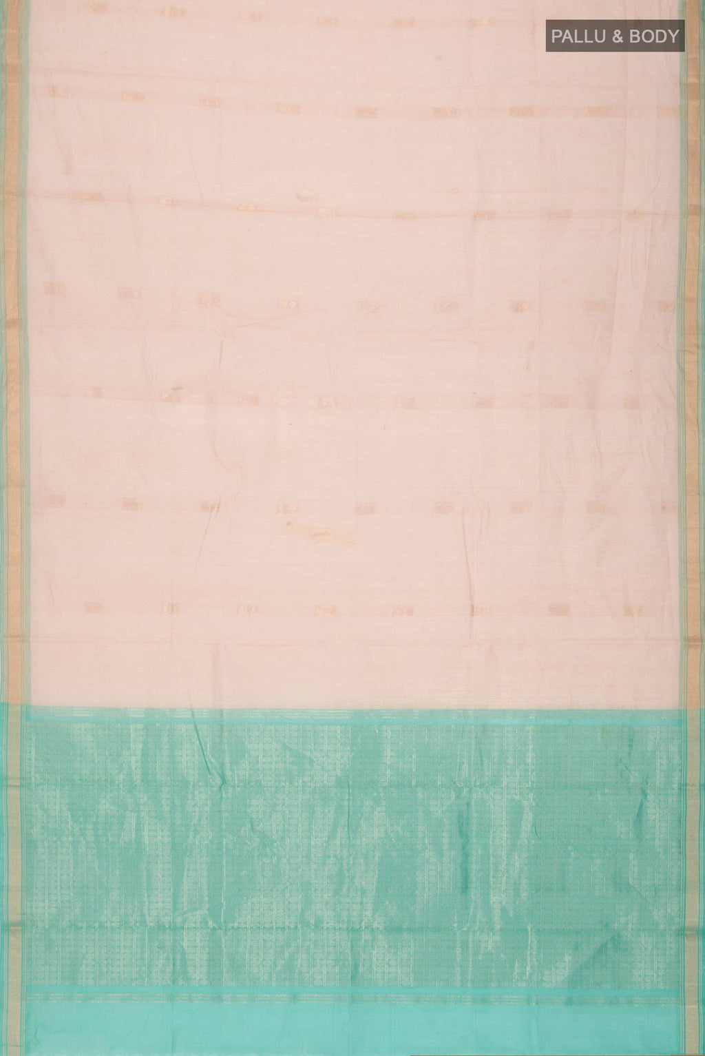 Beige Silk Cotton Saree