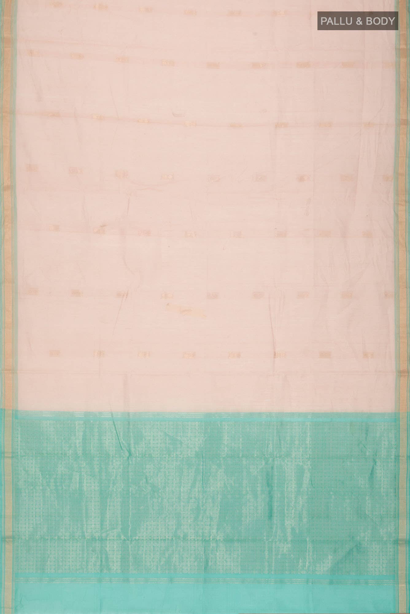 Beige Silk Cotton Saree