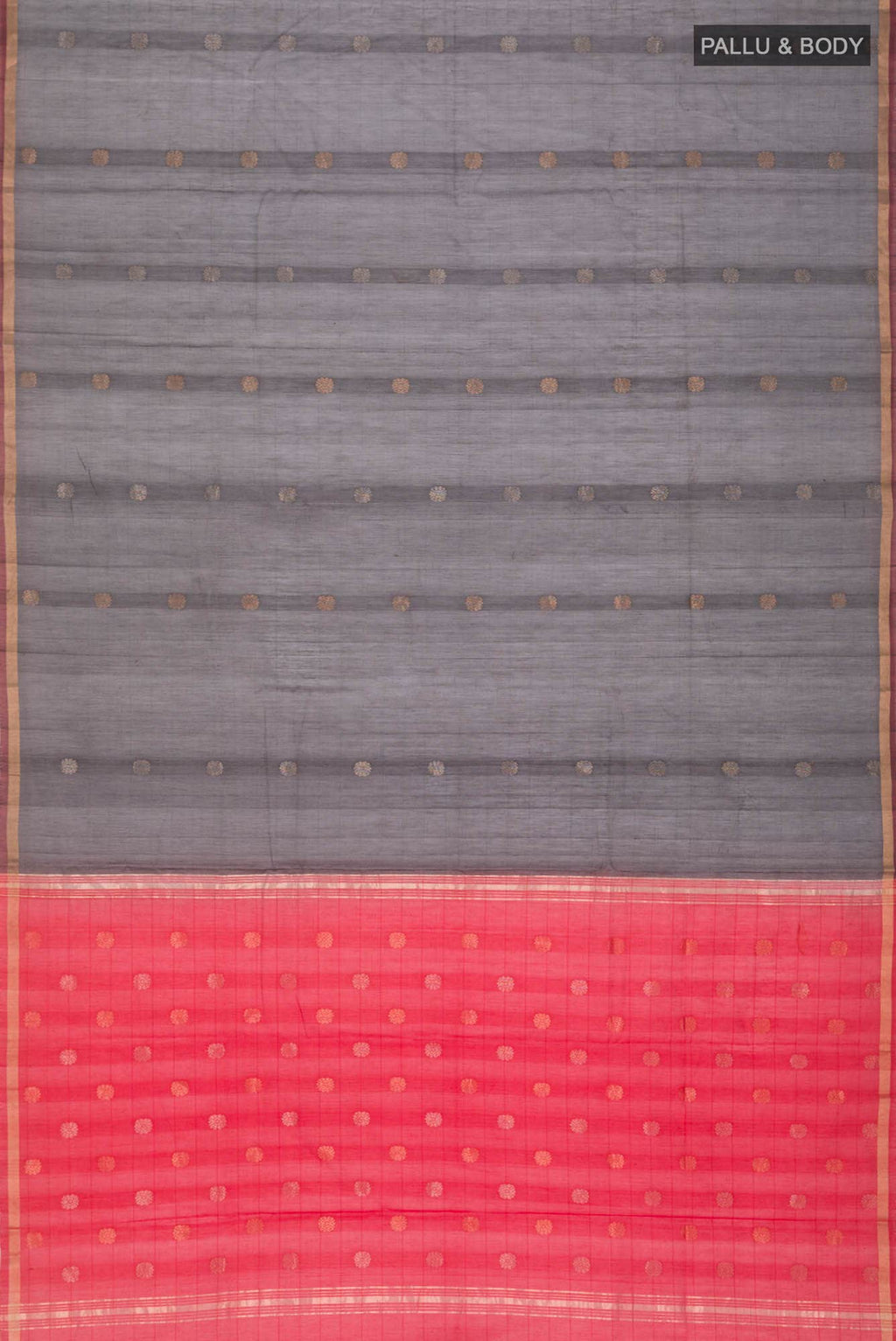 Grey Silk Cotton Saree