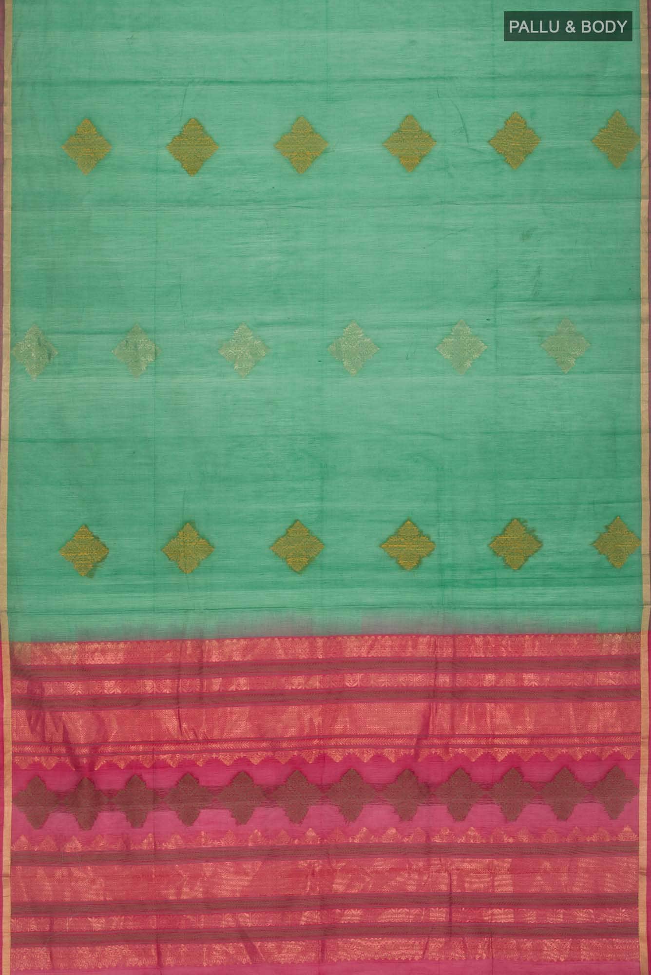 Green Silk Cotton Saree