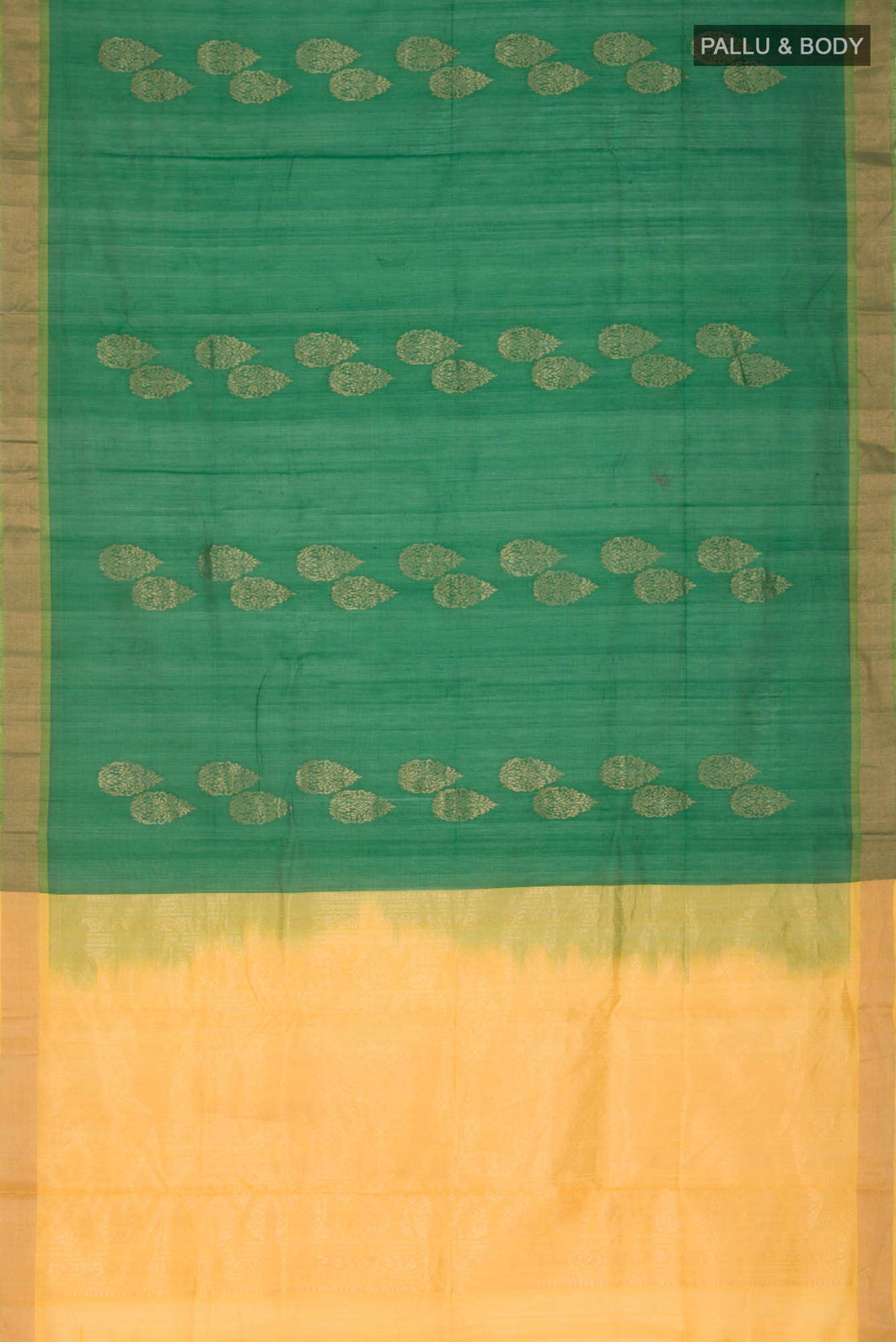 Green Silk Cotton Saree
