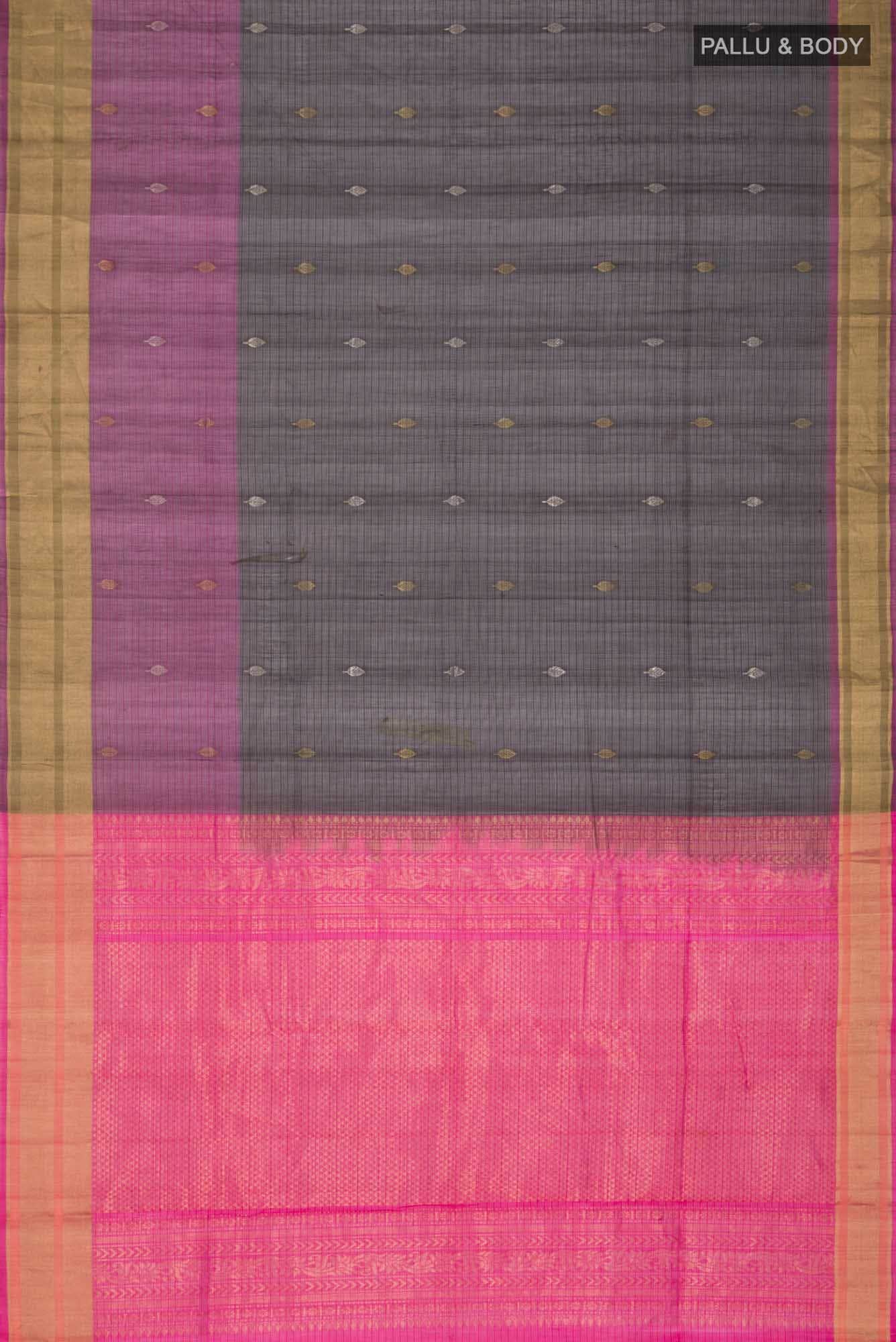 Black Silk Cotton Saree