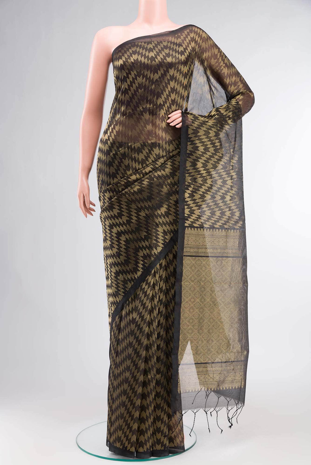 Black Silk Cotton Saree