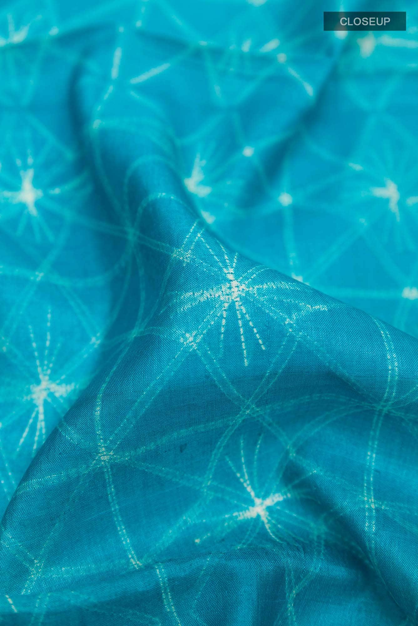 Blue Tussar Saree