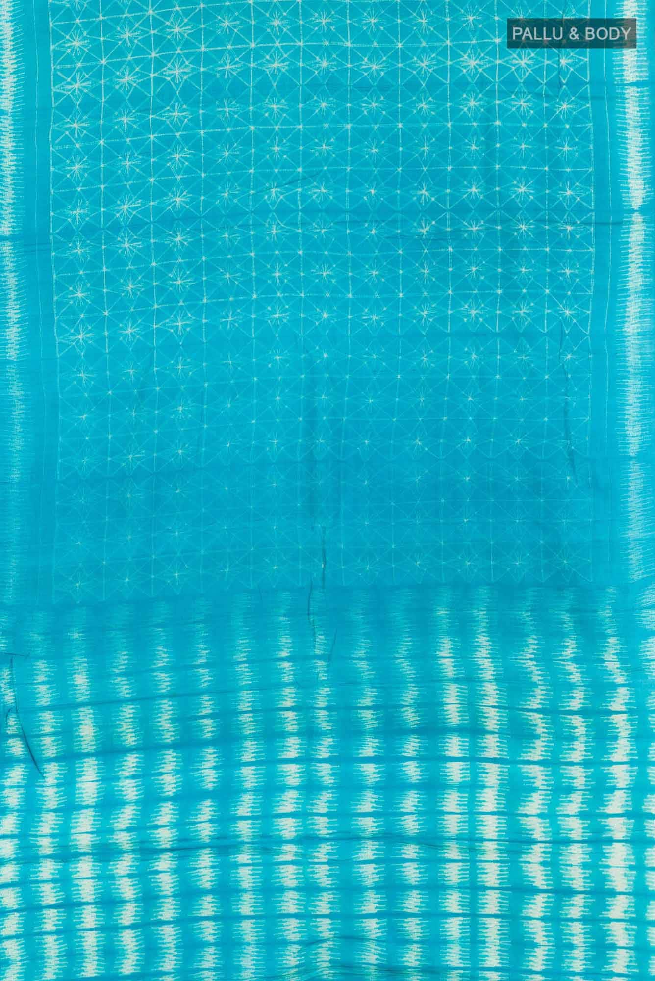 Blue Tussar Saree