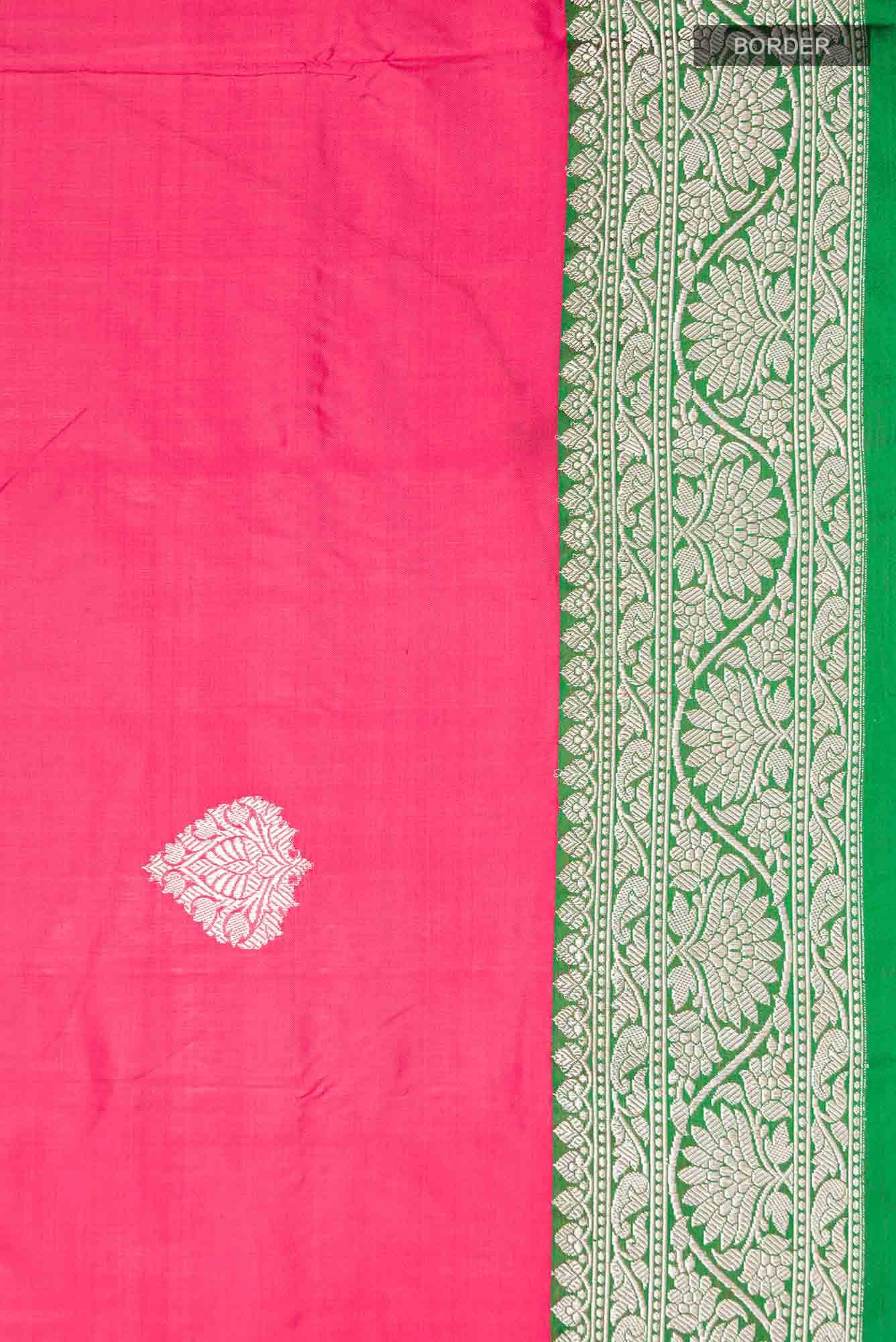 Red Banarasi Katan Silk Saree