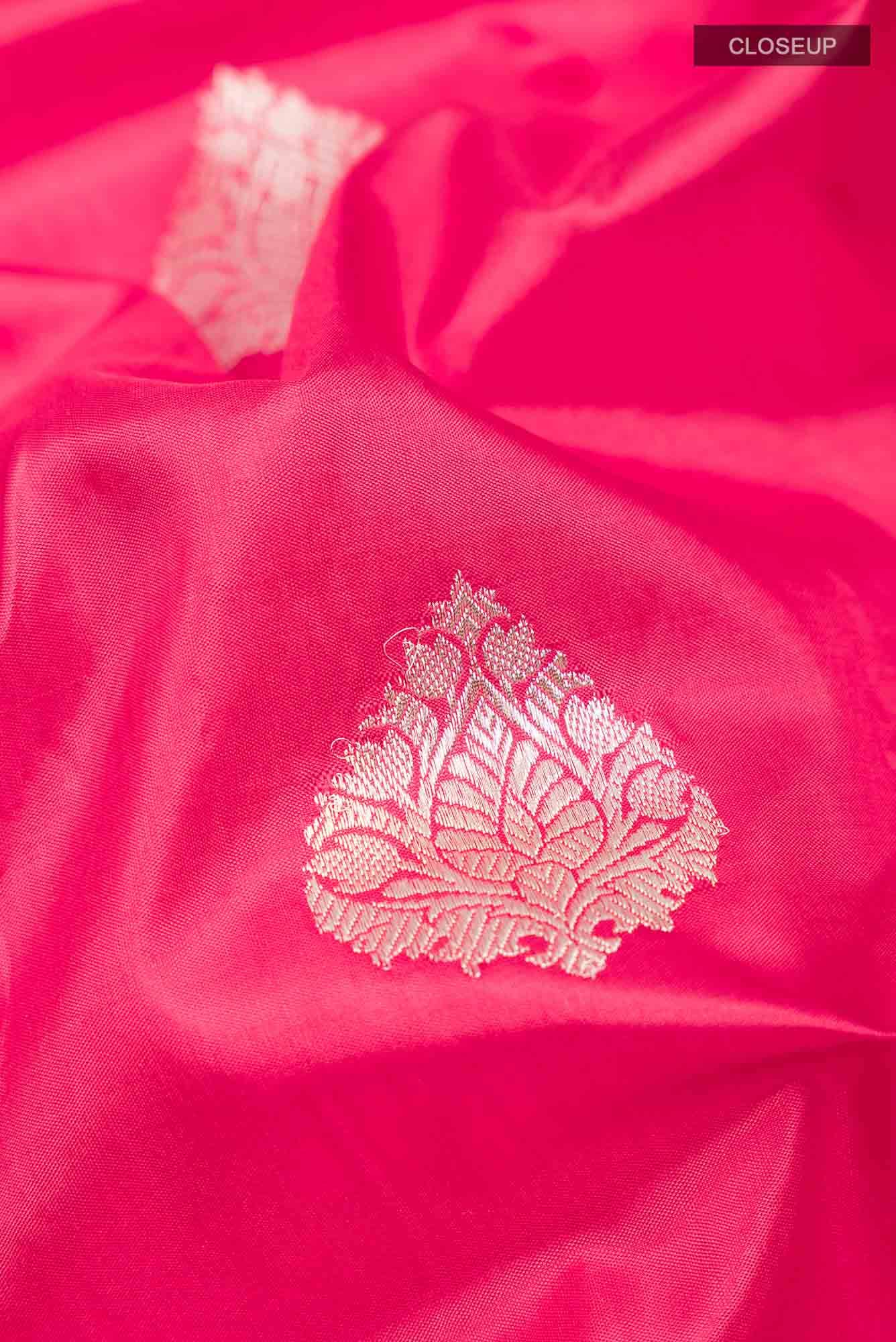 Red Banarasi Katan Silk Saree