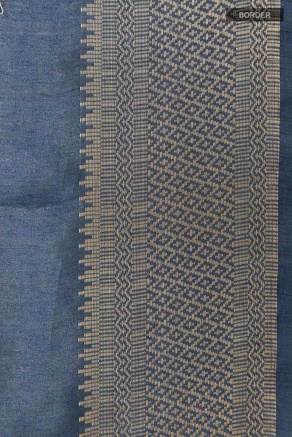 Blue Tussar Saree