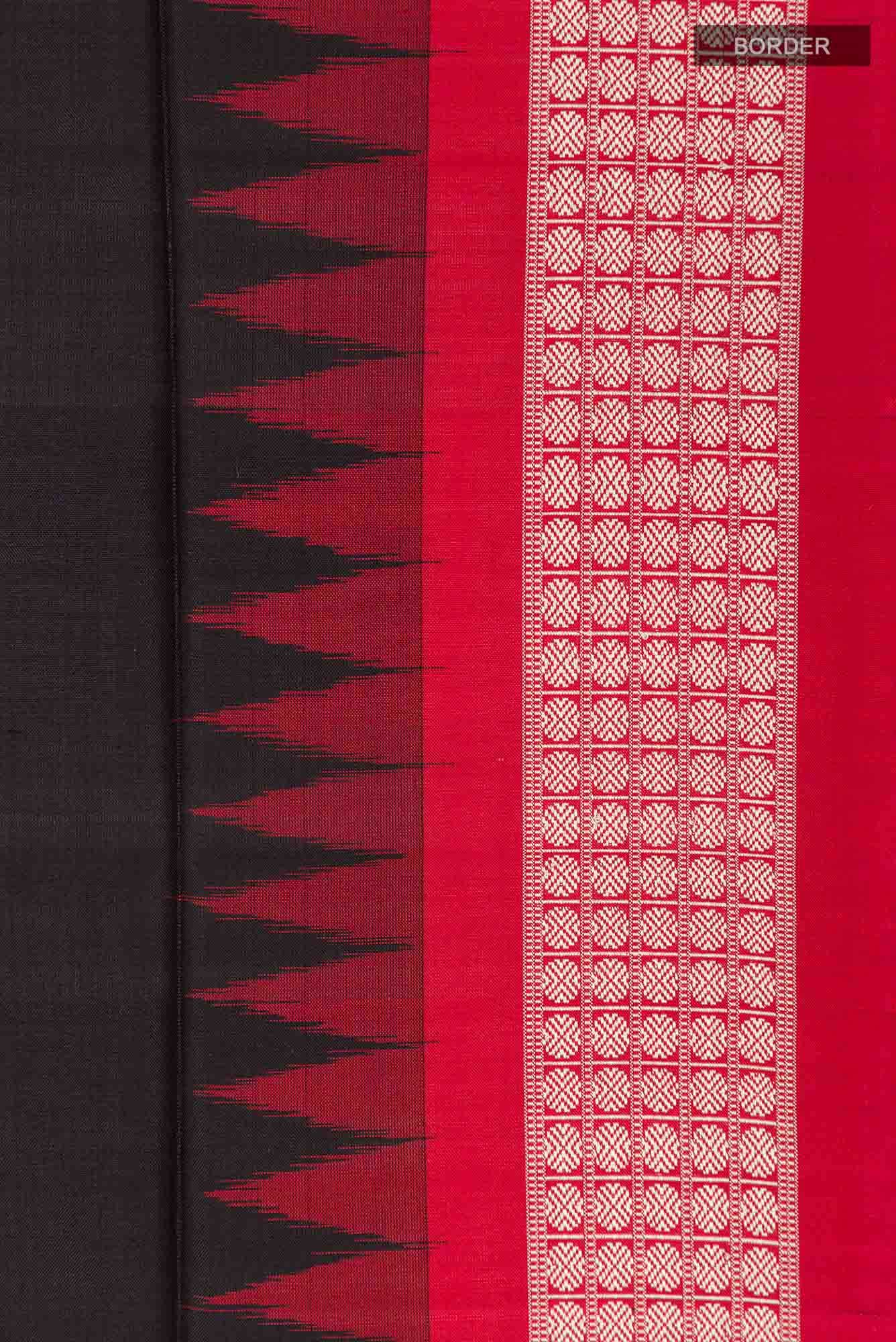 Black Orissa Ikat Saree