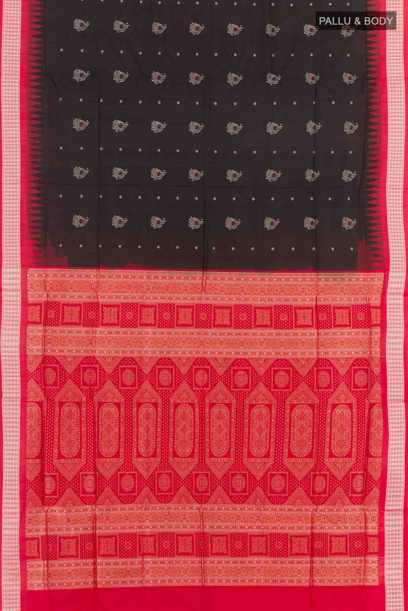 Black Orissa Ikat Saree