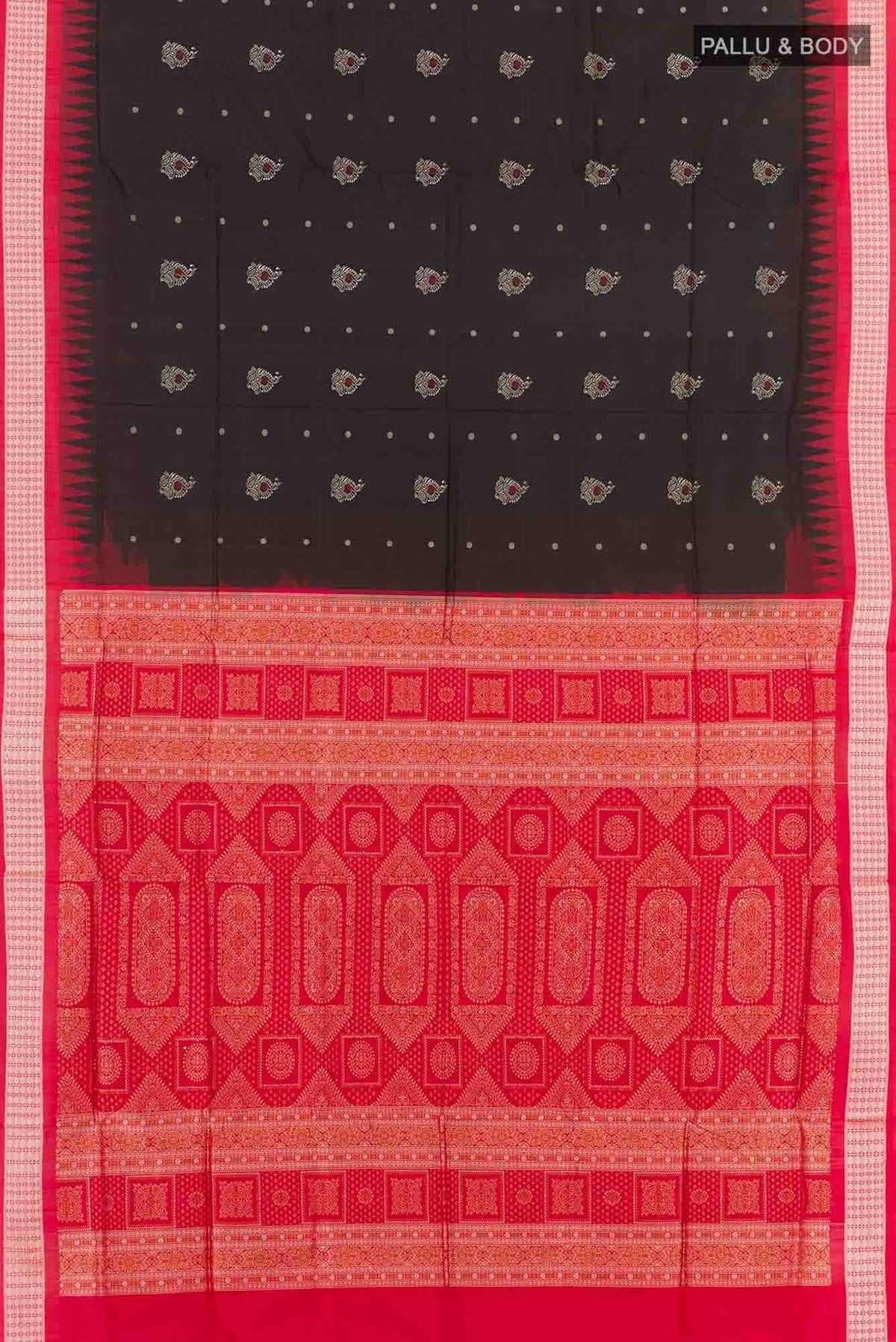 Black Orissa Ikat Saree